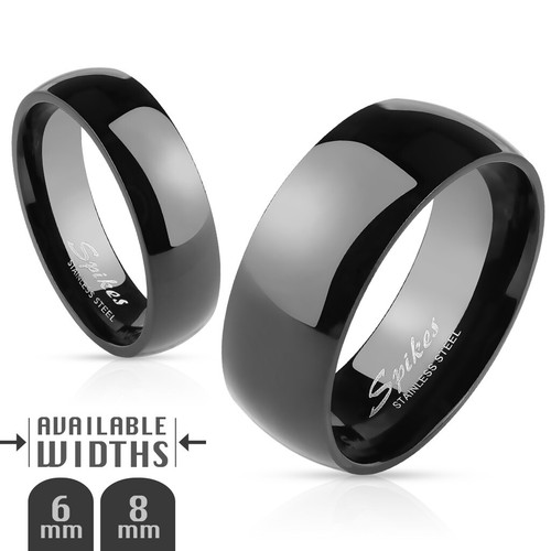 Mens black stainless steel - black,