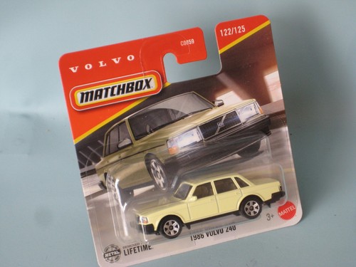 Matchbox 1986 volvo 240 - matchbox, cream