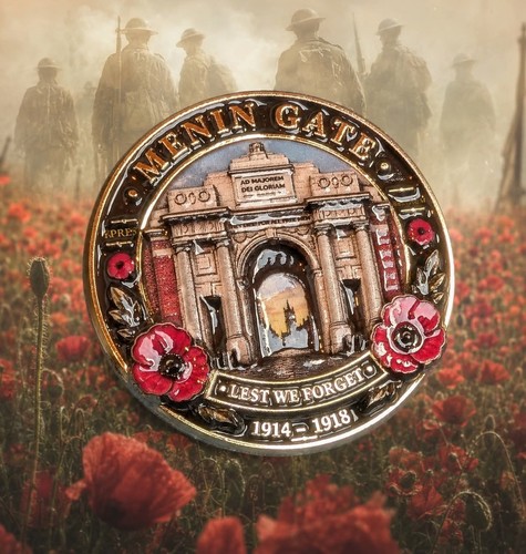 Menin gate pin badges - menin,