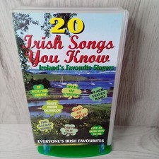 20 IRISH SONGS YOU KNOW IRELANDS FAVOURITE SINGERS VHS TAPE - RARE RETRO MUSIC