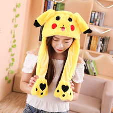 Pikachu Rabbit Hat Plush