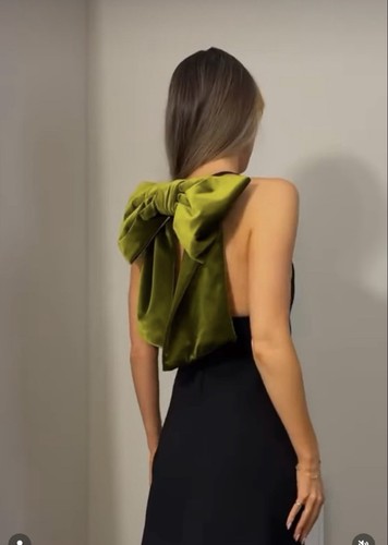 Zara velvet maxi bow - maxi,