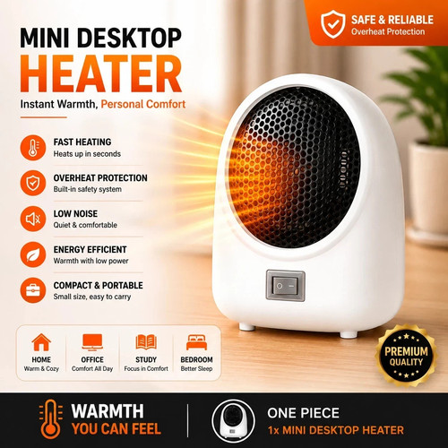 Portable 400w electric heater - 400w,