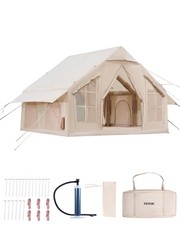 Inflatable Tent for Camping 4-6 Person Glamping Tent with Pump Easy Set up