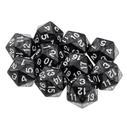 10pcs sided d20 - 10pcs, dice