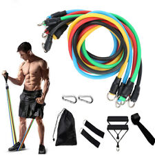 Resistance Bands Set 13Pc Handles Fitness Training Exercise for Yoga Gym Workout