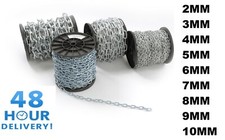 Steel Chain Strong Heavy Duty Zinc Galvanised Welded Security Links 2mm - 12mm