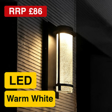 Outside Wall Lights Mains Contemporary Glass Lantern 240V IP44 Garden