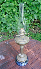 Antique Brass Oil Lamp, Duplex