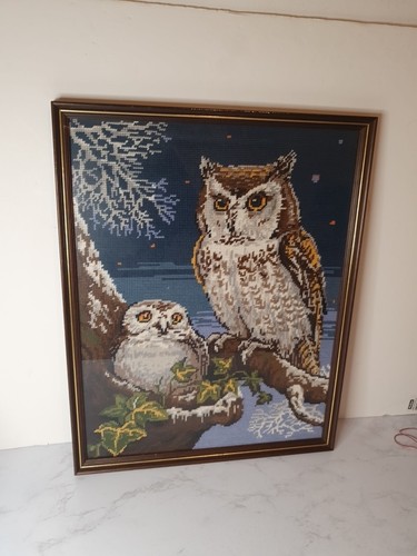 Vintage tapestry needlepoint - vintage,