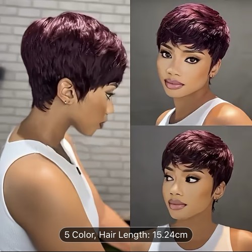 Short pixie cut - cut, straight