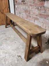 Milking Bench Seat Rustic