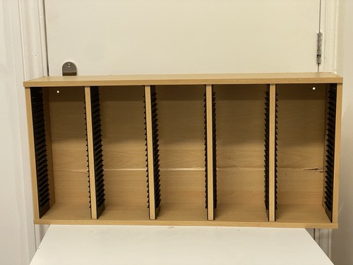 Wooden beige storage - wooden, cd