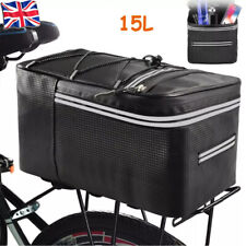 UK Bicycle Seat Rear Bag Waterproof Bike Pannier Rack Cycling Carrier Saddle Bag