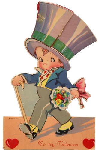 Vintage valentine day - valentine's, card