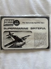 1/72 Rare Plane Supermarine Spiteful vacform Kit Rare Vintage