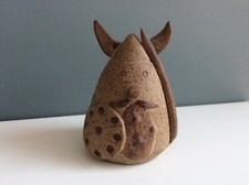 Vivica Hunter Stoneware Studio Pottery Viking Money Box