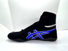asics Boxing Wrestling Shoes Black Blue Line Silver EX-EO New TWR900 1083A001