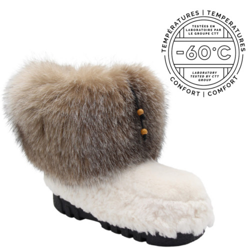 Brand new white sheared beaver - white,