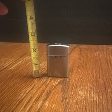 Sarome Gas Flip-Top Chrome  Butane  Lighter Japan Vintage Metal Japanese