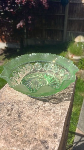 Vintage bagley green - green, pressed
