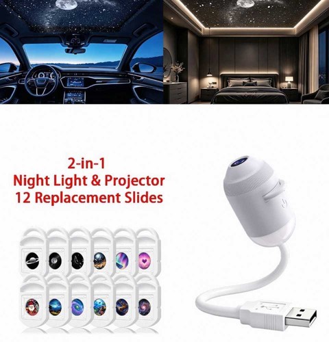 Galaxy projector night - 2-in-1,