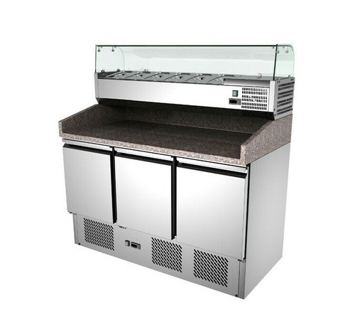 Marble top pizza - prep, counter