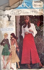 1970 Vintage Sewing Pattern B36” Dress Skirt Blouse (2419RR) Mary Quant 5895