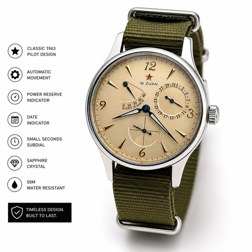 Automatic pilot watch 1963 - pilot,
