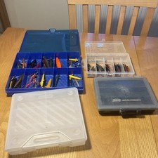 Bruce & Walker Minnows With A Selection Of Other Minnows And Flies/storage boxes