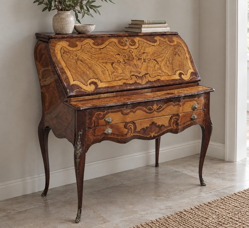 Italian marquetry bureau - italian,