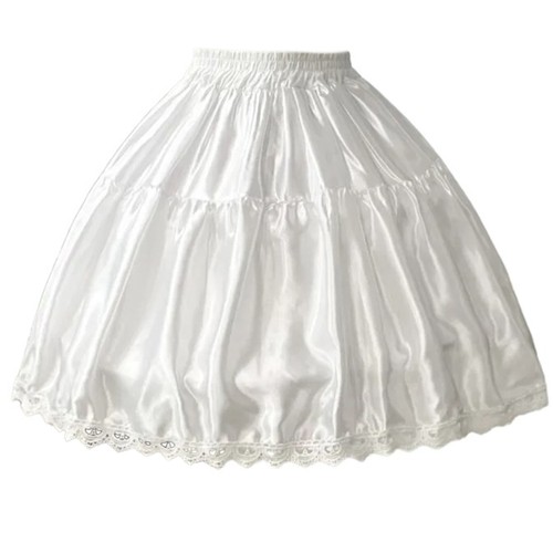 Women lace trim tutus skirt - lace,