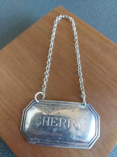 Antique silver sherry decanter - antique,