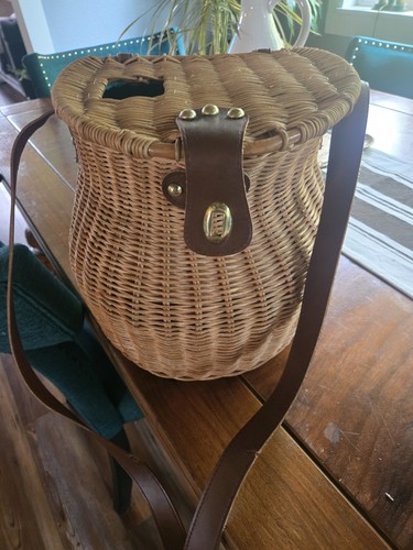 Vintage wicker fishing - vintage, or