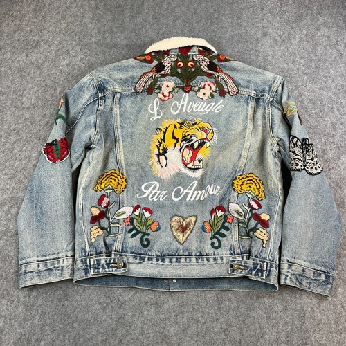 Gucci shearling mens denim - gucci,