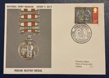 GB - 1970 NATIONAL ARMY MUSEUM. INDIAN MUTINY MEDAL Cover Group 5 No. 8