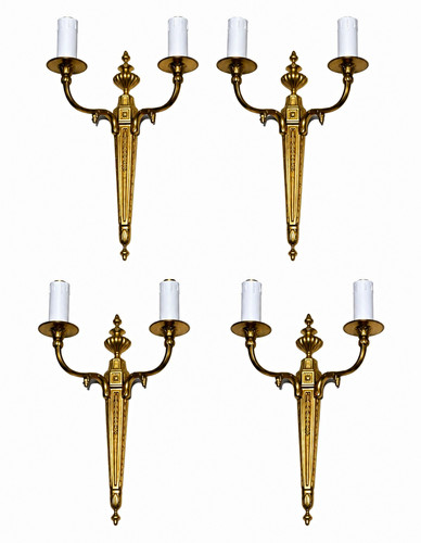 Set vintage brass twin - vintage,