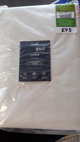 Dunelm cream blackout - dunelm,
