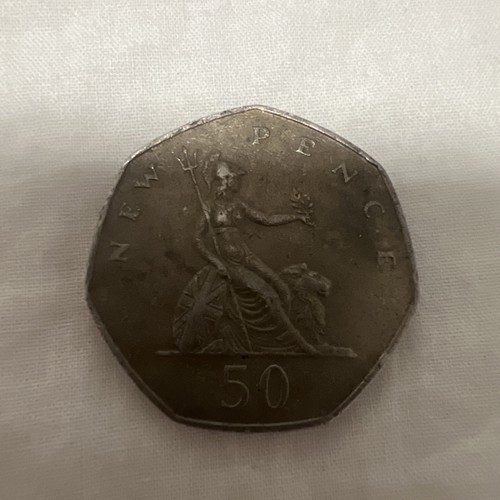 1978 50p coin circulated old - circulated,,