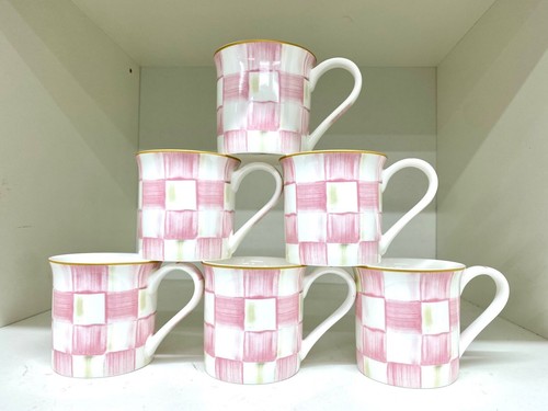 Pink white check coffee - pink,