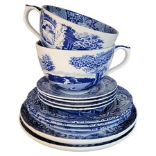 Spode Blue Italian 11-Pc Tea
