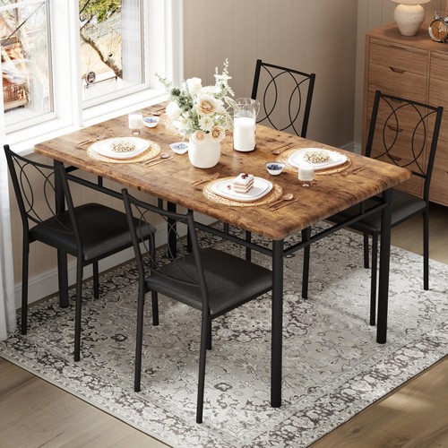 Farmhouse dining table set - table,
