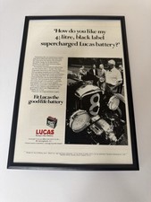 FRAMED 1966 Lucas Car Battery