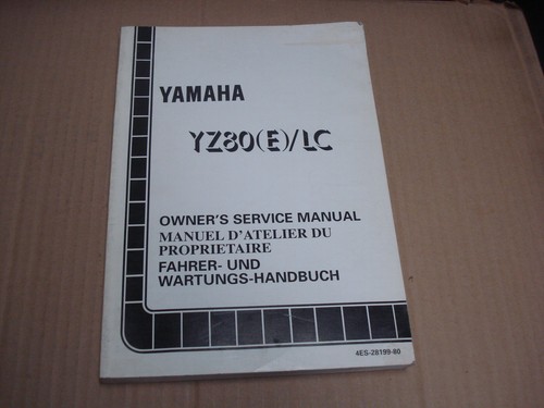 1993 yamaha yz80 owner - yamaha, yz80(e)/lc
