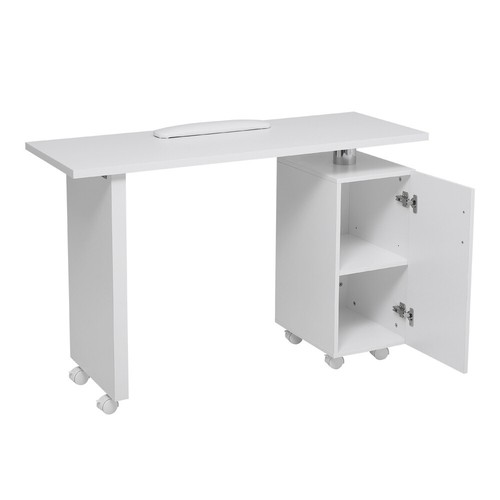 White manicure table - white,
