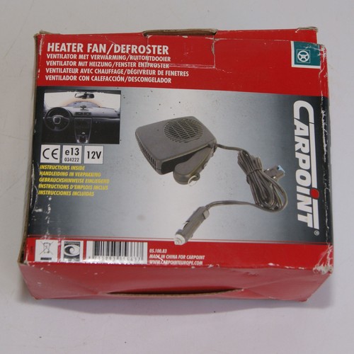Carpoint 12v car heater fan - 12v,