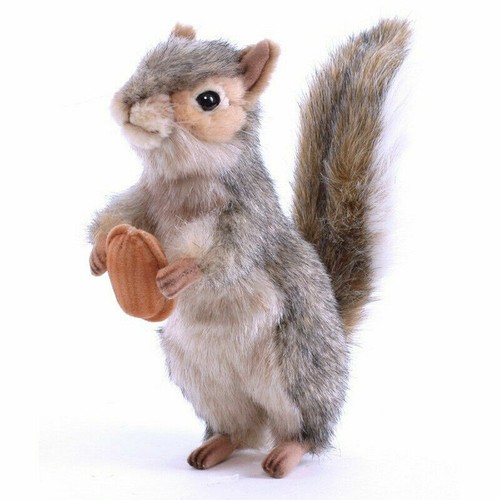 Hansa grey squirrel with nut - grey,