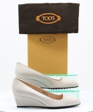 TODS WOMENS LEATHER WEDGE