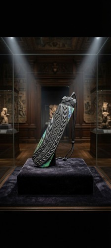 Large maori toki pendant - toki, water