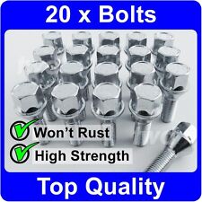 20 x ALLOY WHEEL BOLTS FOR SAAB 9-3 / 9-5 (M12x1.5) LUG NUT SCREWS [H50]